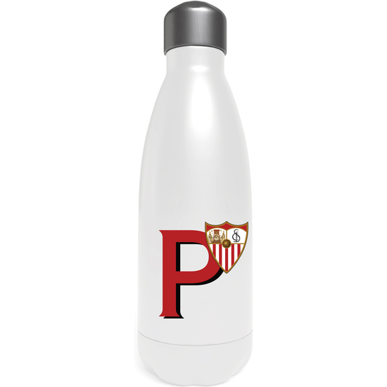 SEVILLA BOTELLA PERSONALIZABLE BLANCA DE ACERO 550ML LETRA P image 0