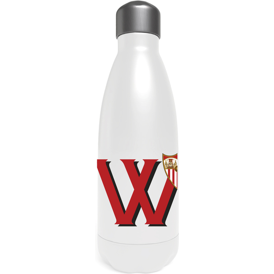 SEVILLA BOTELLA PERSONALIZABLE BLANCA DE ACERO 550ML LETRA W image 0