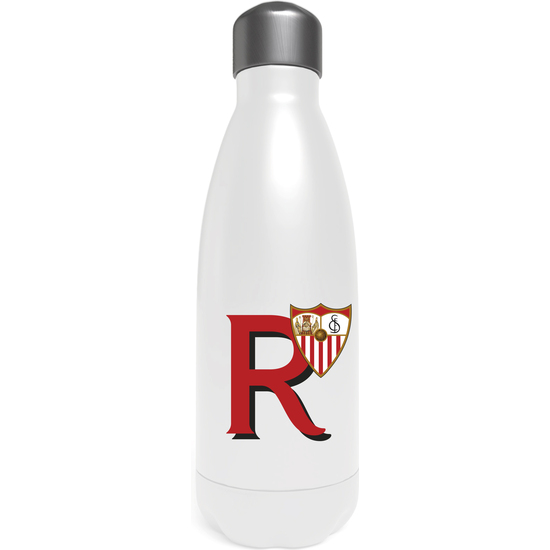 SEVILLA BOTELLA PERSONALIZABLE BLANCA DE ACERO 550ML LETRA R image 0