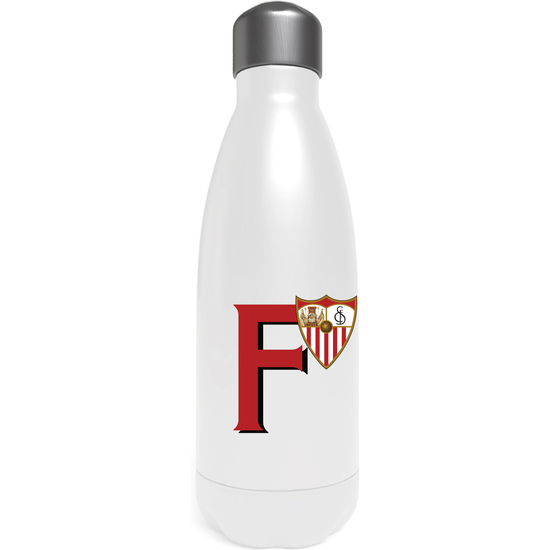 SEVILLA BOTELLA PERSONALIZABLE BLANCA DE ACERO 550ML LETRA F image 0