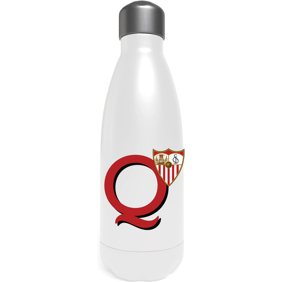 SEVILLA BOTELLA PERSONALIZABLE BLANCA DE ACERO 550ML LETRA Q image 0