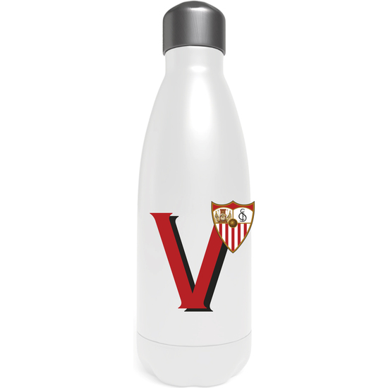 SEVILLA BOTELLA PERSONALIZABLE BLANCA DE ACERO 550ML LETRA V image 0