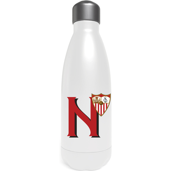 SEVILLA BOTELLA PERSONALIZABLE BLANCA DE ACERO 550ML LETRA N image 0