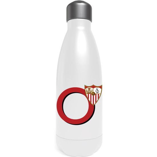 SEVILLA BOTELLA PERSONALIZABLE BLANCA DE ACERO 550ML LETRA O image 0