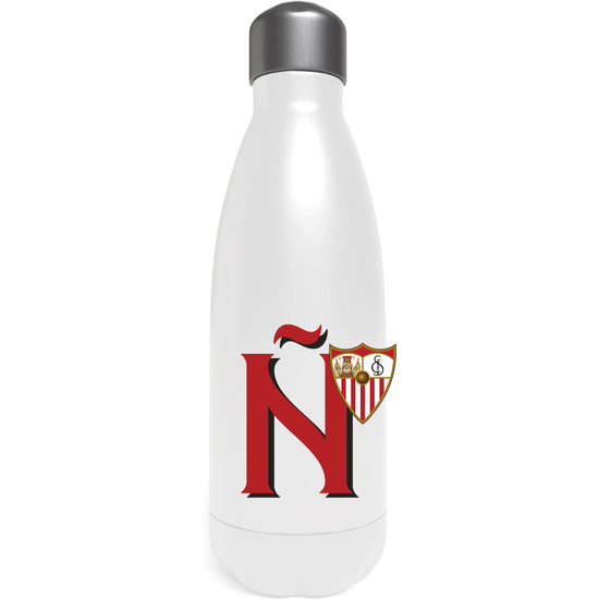 SEVILLA BOTELLA PERSONALIZABLE BLANCA DE ACERO 550ML LETRA Ñ image 0