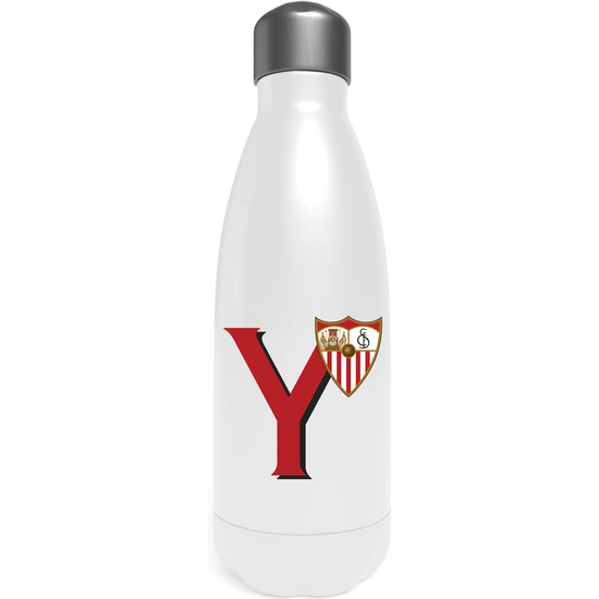 SEVILLA BOTELLA PERSONALIZABLE BLANCA DE ACERO 550ML LETRA Y image 0