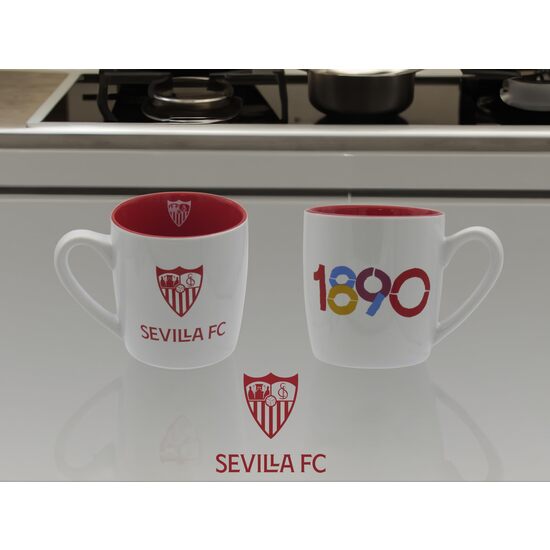 SEVILLA F.C. TAZA BICOLOR CAJA image 1