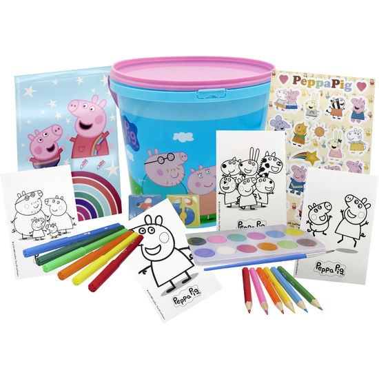 PEPPA PIG SET DE ACTIVIDADES 46 PIEZAS EN CUBO image 2