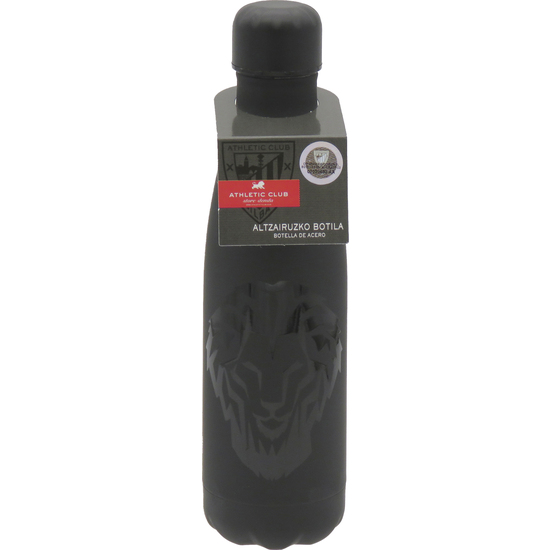 ATHLETIC CLUB BOTELLA NEGRA RUBBERIZADA DE DOBLE PARED - LEÓN BARNIZ image 0