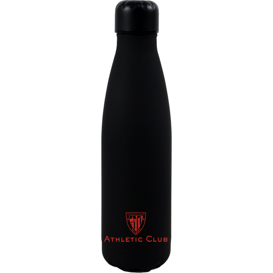 ATHLETIC CLUB BOTELLA NEGRA RUBBERIZADA DE DOBLE PARED - LEÓN ROJO image 1