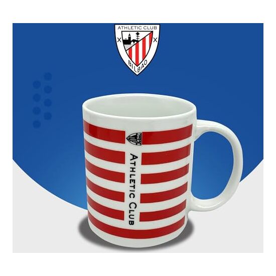 ATHLETIC CLUB TAZA CERÁMICA CON RAYAS Y ESCUDO image 4