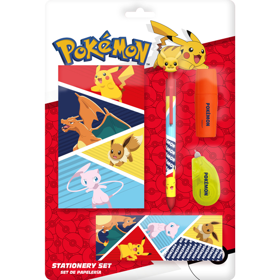 POKÉMON SET DE PAPELERÍA CON BLOCK DE NOTAS image 0