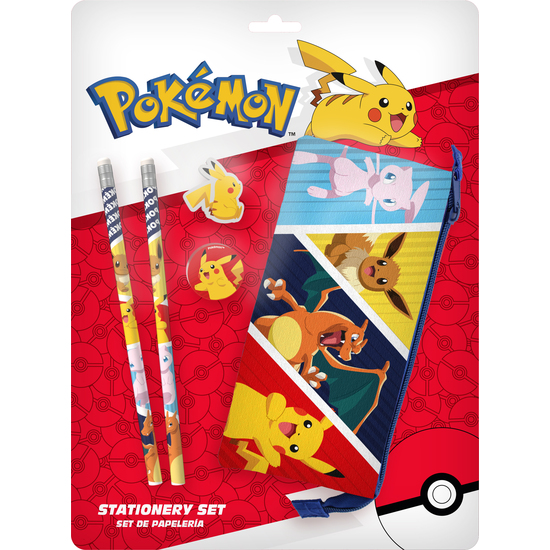 POKÉMON SET DE PAPELERÍA PORTATODO TRIPLE image 0