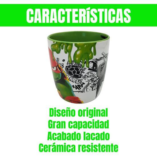 TORTUGAS NINJA TAZA CERÁMICA RAPHAEL image 2
