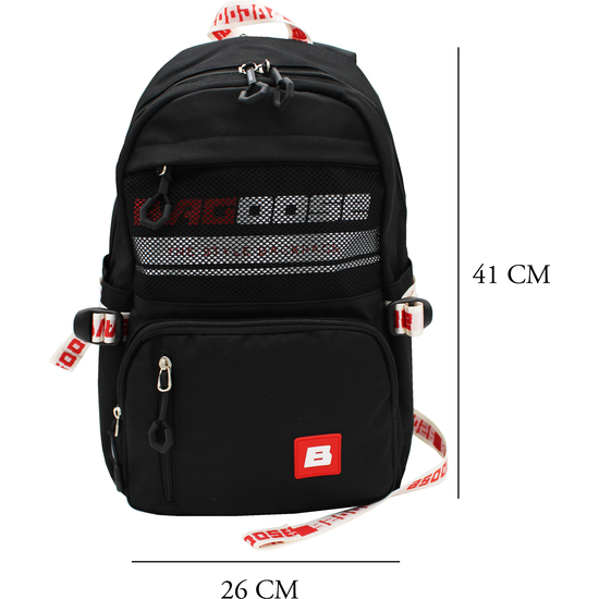 BAGOOSE MOCHILA BROOKLYN NEGRA 41 CM ADAPTABLE A TROLLEY image 1