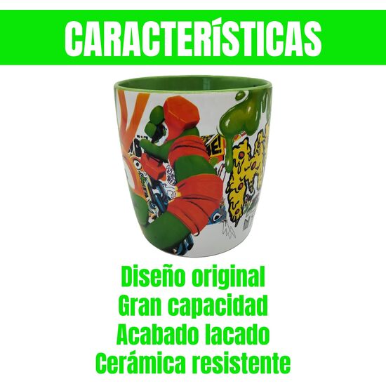 TORTUGAS NINJA TAZA CERÁMICA MICHELANGELO image 2