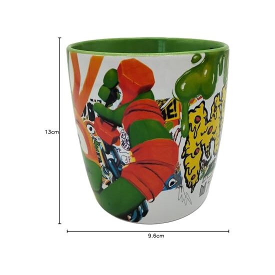 TORTUGAS NINJA TAZA CERÁMICA MICHELANGELO image 6