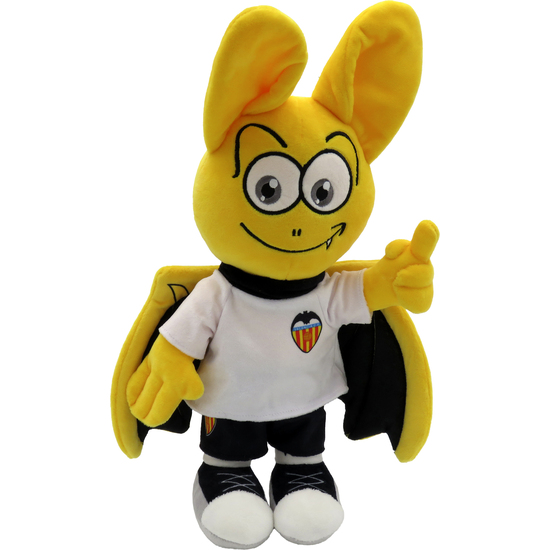 PELUCHE MASCOTA VALENCIA 30 CM CAMISETA BLANCA image 0