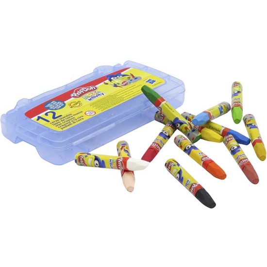 PLAY DOH 12 CERAS BLANDAS EN CAJA DE PVC image 2