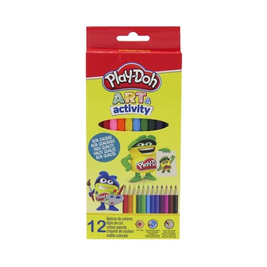 PLAY DOH 12 LÁPICES DE COLORES EN CAJA image 0