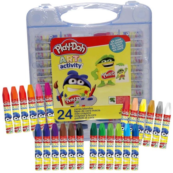 PLAY DOH 24 CERAS BLANDAS EN CAJA DE PVC image 0