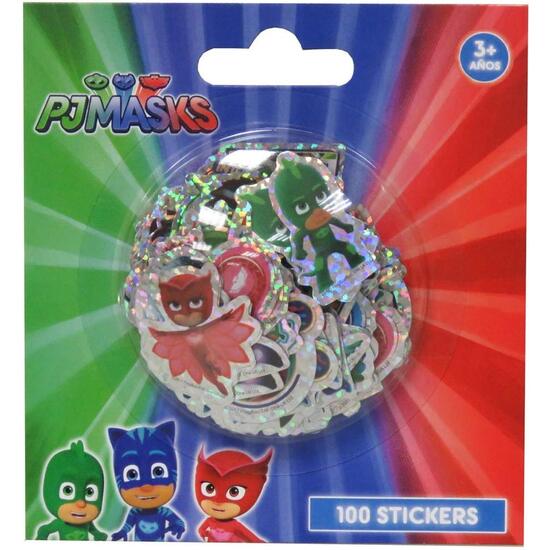 PJ MASKS STICKERS HOLOGRÁFICOS 100UDS image 0