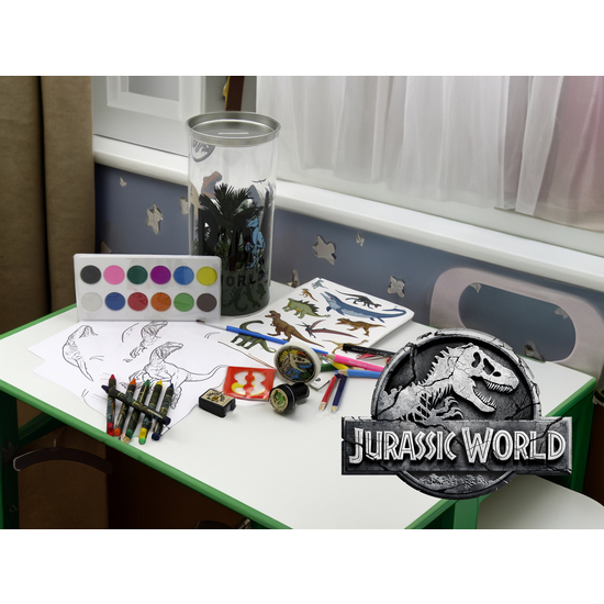JURASSIC WORLD SET DE ACTIVIDADES 38 PIEZAS HUCHA image 4