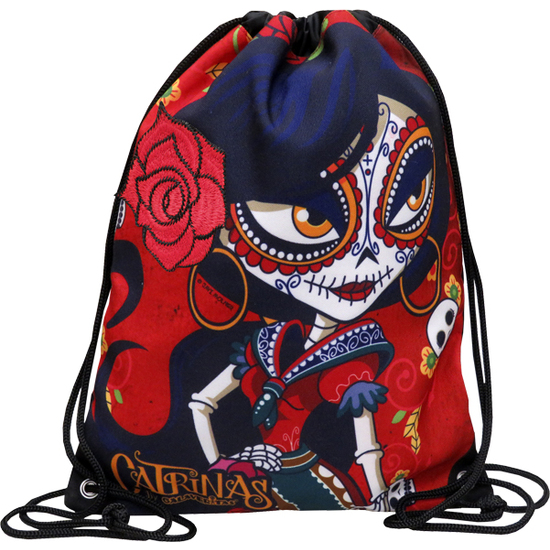 MOCHILA SACO 34X44 CATRINAS - ROSABELLA image 0