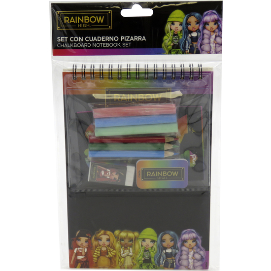 RAINBOW HIGH SET DE PAPELERÍA CUADERNO PIZARRA image 0