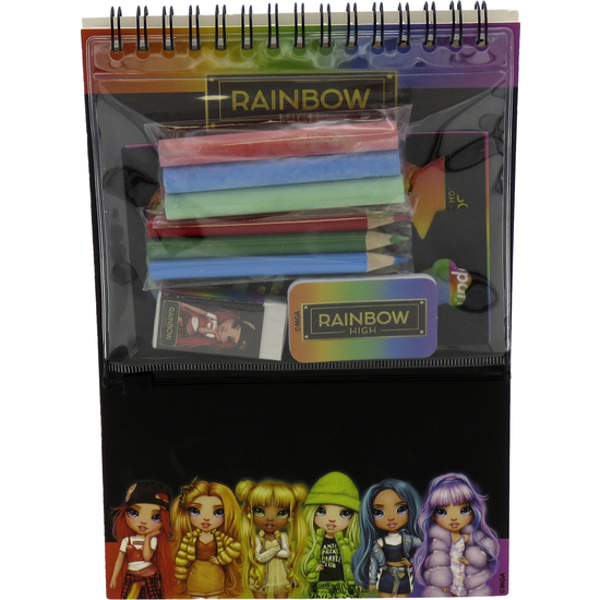 RAINBOW HIGH SET DE PAPELERÍA CUADERNO PIZARRA image 2