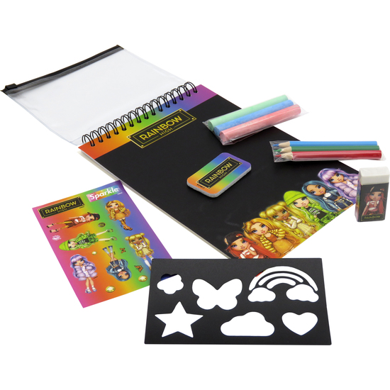 RAINBOW HIGH SET DE PAPELERÍA CUADERNO PIZARRA image 5