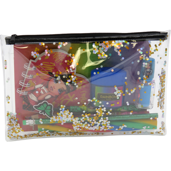 RAINBOW HIGH SET PORTATODO JUMBO CON ACCESORIOS DE PAPELERÍA image 0