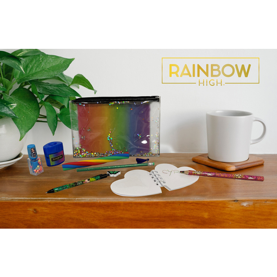 RAINBOW HIGH SET PORTATODO JUMBO CON ACCESORIOS DE PAPELERÍA image 5