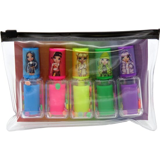 RAINBOW HIGH SET DE 5 MARCADORES CON FORMA DE PINTAUÑAS image 0
