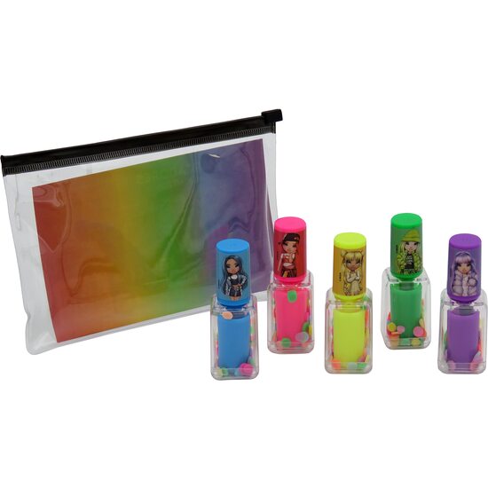 RAINBOW HIGH SET DE 5 MARCADORES CON FORMA DE PINTAUÑAS image 1