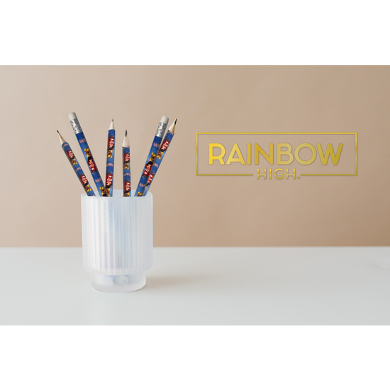 RAINBOW HIGH SET 6 LÁPICES C/ GOMA image 3