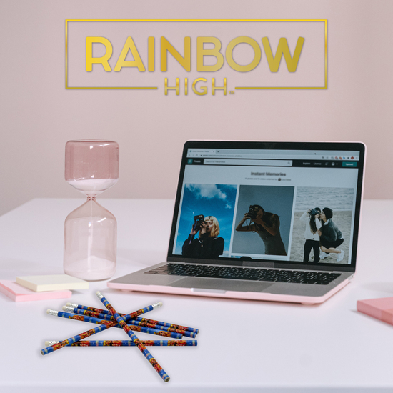 RAINBOW HIGH SET 6 LÁPICES C/ GOMA image 4