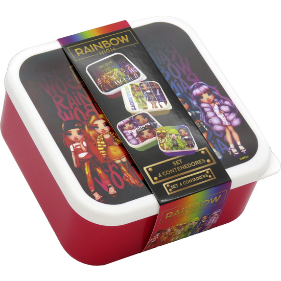 RAINBOW HIGH SET 4 CONTENEDORES EN 1 image 0