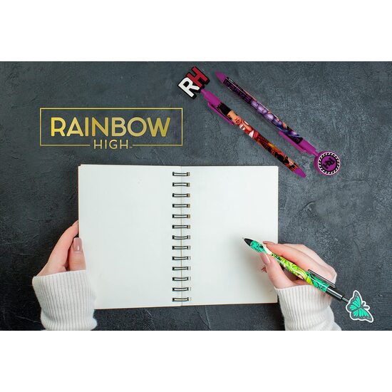 RAINBOW HIGH   SET DE 3 BOLÍGRAFOS CON TOPPERS DE GOMA image 5
