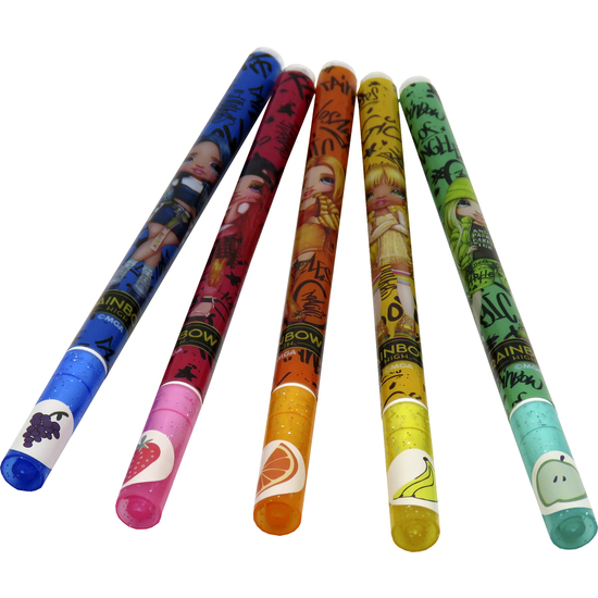 RAINBOW HIGH SET 5 BOLÍGRAFOS PERFUMADOS DE GEL Y PURPURINA image 3
