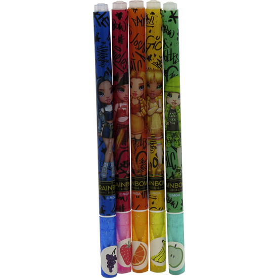 RAINBOW HIGH SET 5 BOLÍGRAFOS PERFUMADOS DE GEL Y PURPURINA image 4