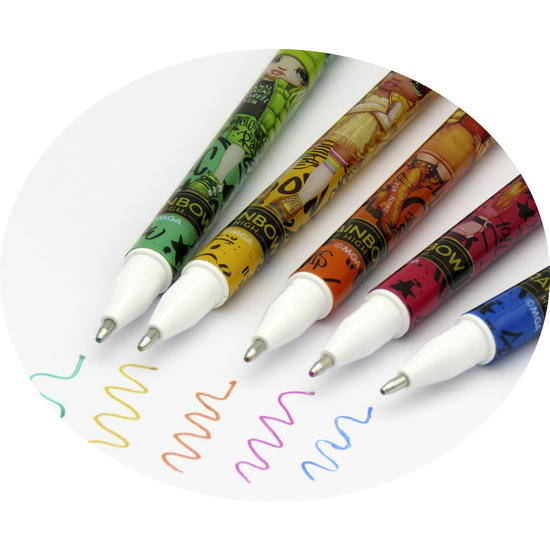 RAINBOW HIGH SET 5 BOLÍGRAFOS PERFUMADOS DE GEL Y PURPURINA image 6
