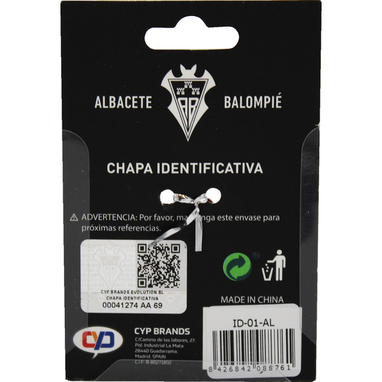 ALBACETE BALOMPIÉ CHAPA IDENTIFICATIVA PARA PERRO image 4