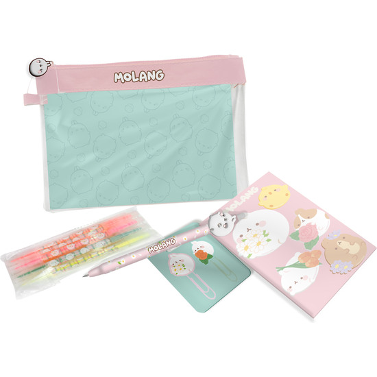 MOLANG SET PORTATODO JUMBO CON ACCESORIOS DE PAPELERÍA - BLOSSOM image 1