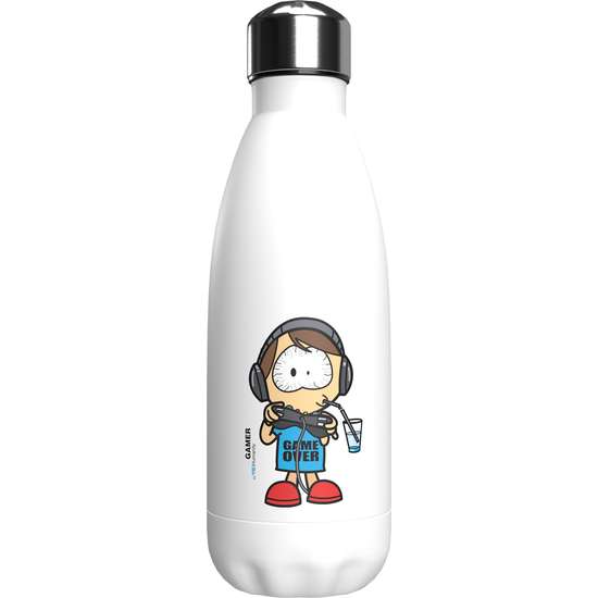 ME!HUMANITY BOTELLA BLANCA DE ACERO 550ML CHICO GAMER image 0