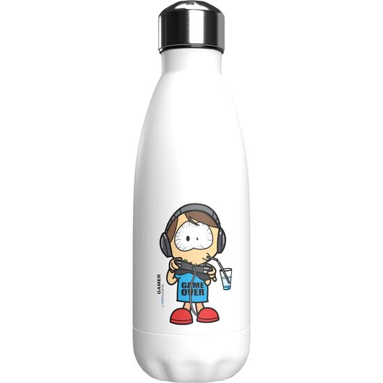 ME!HUMANITY BOTELLA BLANCA DE ACERO 550ML CHICA YOUTUBER image 0