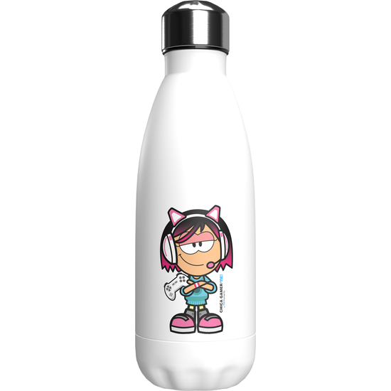 ME!HUMANITY BOTELLA BLANCA DE ACERO 550ML CHICA GAMER image 0