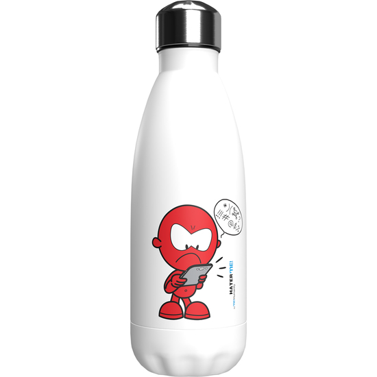 ME!HUMANITY BOTELLA BLANCA DE ACERO 550ML HATER image 0