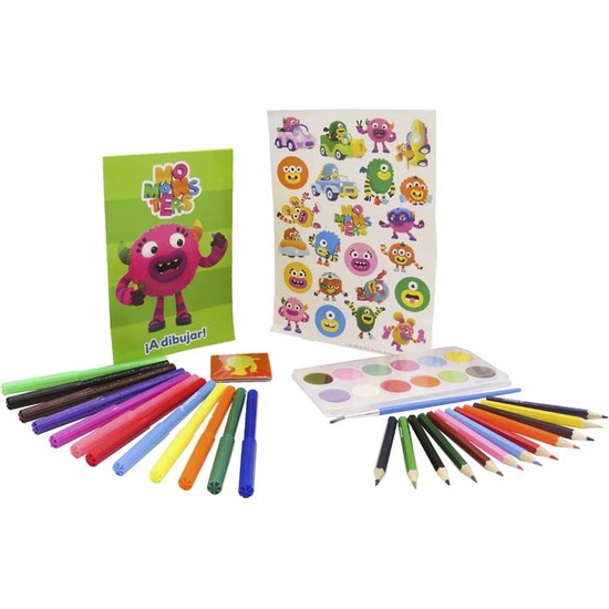 SET DE ACTIVIDADES 46 PIEZAS EN CUBO MOMONSTERS image 2