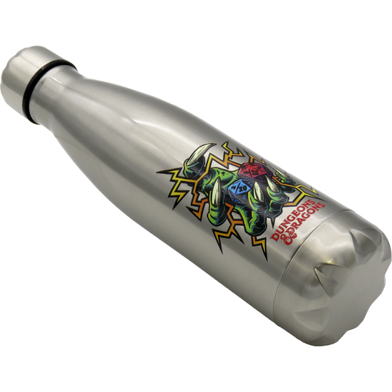 D&D BOTELLA DE ACERO DE DOBLE PARED COLOR PLATA image 1